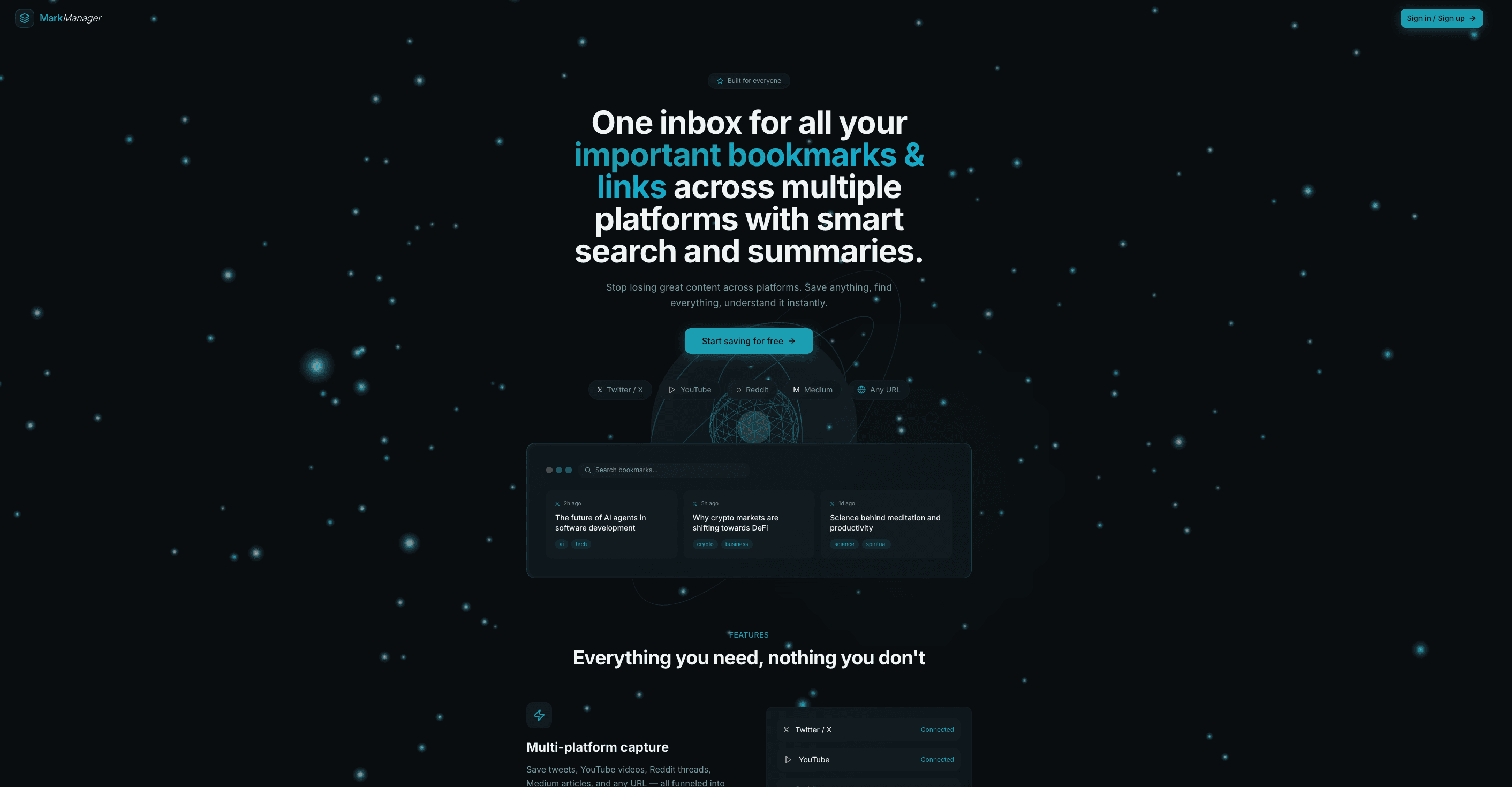 AI Bookmark Manager project placeholder image